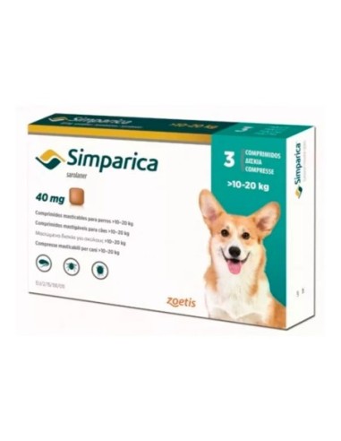 Zoetis Simparica 10-20KG 3U.