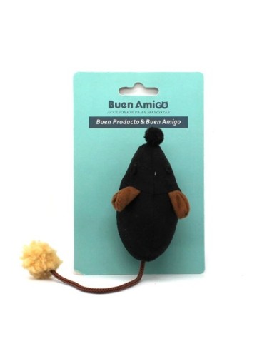 BUEN AMIGO JUGUETE GATO RATON NEGRO
